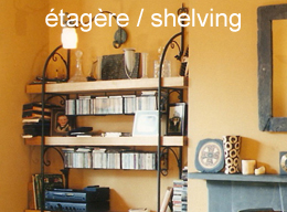 arts and crafts shelving 1 m